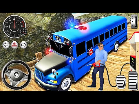 Police Bus Driver Simulator Driving 2024 - Offroad Coach Hill Dangerous Duty - Android GamePlay