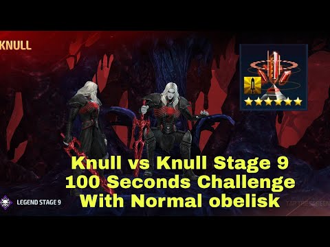 Knull vs Knull stage 9 |100 seconds challenge | Normal Obelisk - Future Fight