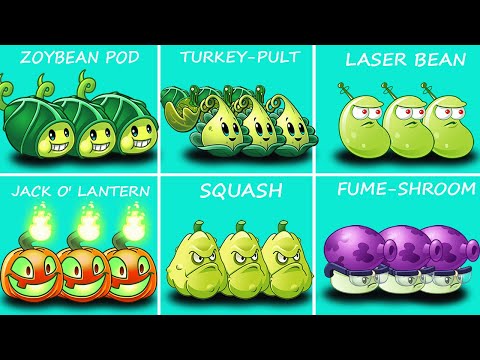 Team ZOYBEAN POD Plant Vs 5 Best Team Plant - Which Plant Team's Best? - PvZ 2 Team Plant