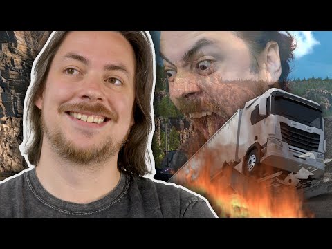 Arin attempts to keep his cool. He fails. | American Truck Simulator