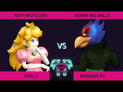 roythecyclops (Peach) vs bobby big ballz (Falco) - ECF 172 Pool 2 Winners Round 2 SSBM