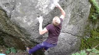 Video thumbnail of Mečovka, 7A+. Bor