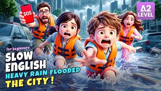 Leo Saw a City Flooded by Rain on TV... Then He Dreamed About It! | Slow English (A2 Level)