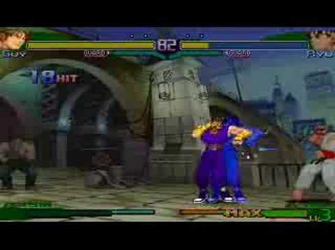 SFA3 A-Guy lvl.3 Kick Super Combos
