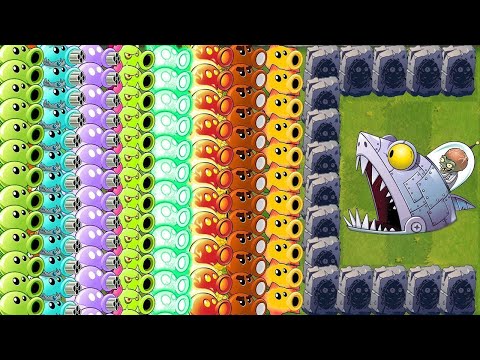 Every Plants VS Sub Shark Sharktronic Zombot - PvZ 2 Challenge Zomboss Battlez