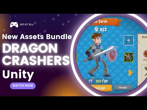 Unity New Dragon Crashers - UI Toolkit Sample project