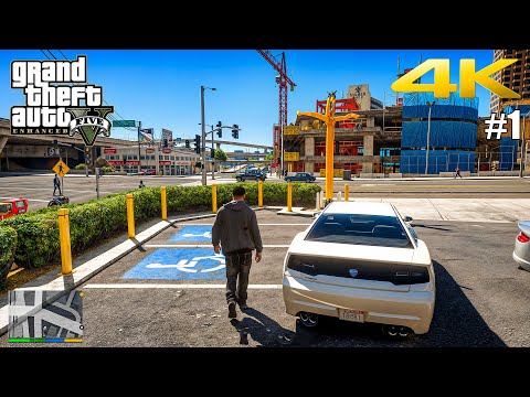 GTA 5 Enhanced Edition Gameplay Walkthrough Part 1 - Realistic ULTRA Graphics PC [4K 60FPS]