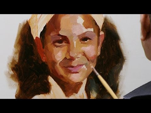 How to paint a portrait in oil paint. Short summary.