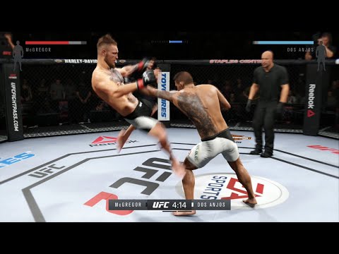 Conor McGregor vs. Rafael Dos Anjos  Tornado kick ( EA sports UFC 2  ) KO Knockout