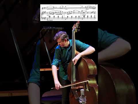 Amy Beach's Romance on Double Bass 😀 #doublebass #piano