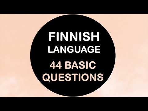 LEARN FINNISH | 44 QUESTIONS ABOUT VARIOUS TOPICS