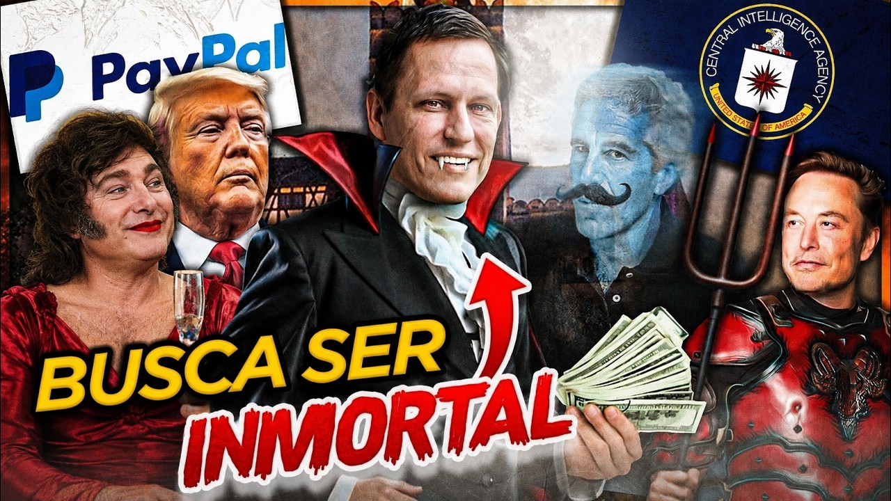 🔴 TODOS los SECRETOS de PETER THIEL 🕵🏼 el DRÁCULA MODERNO que PUEDE TRAICIONAR a TRUMP y MILEI 🔥 💸
