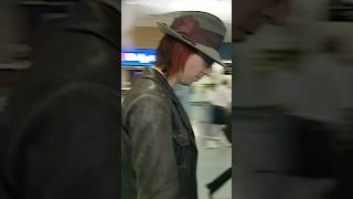 Marilyn Manson Spotted at Airport in '99