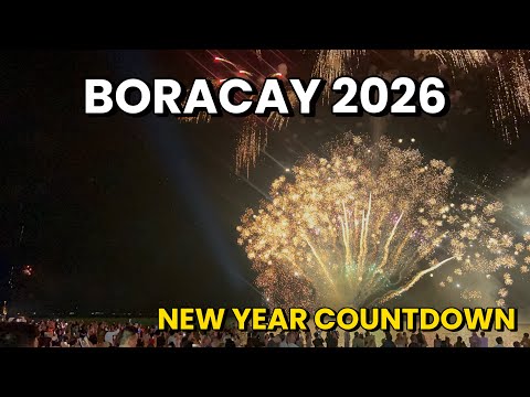 BORACAY NEW YEAR 2026 | The Island Turns Into One Massive Beach Party & Fireworks Show