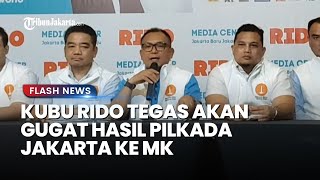 Hasil Pilkada Jakarta Dipermasalahkan, Tim Rido Bergerak Menggugat KPUD Jakarta ke MK