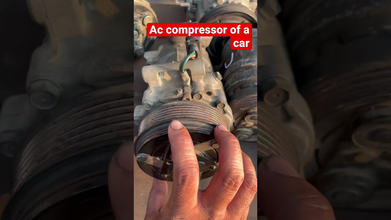 Ac compressor of a car pls subscribe for car mechanical parts tutorial