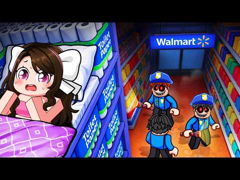 Roblox'ta Kardeşim ile 24 SAAT MARKETTE HAYATTA KALDIK !!