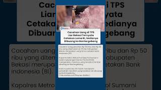 Cacahan Uang Rp 100 Ribu di TPS Liar Bekasi Cetakan Lama BI, Hendak Dibuang ke Bantargebang
