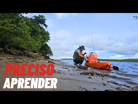 Treinando com isca artificial e pescando com isca natural em Vila velha Itamaracá-PE 