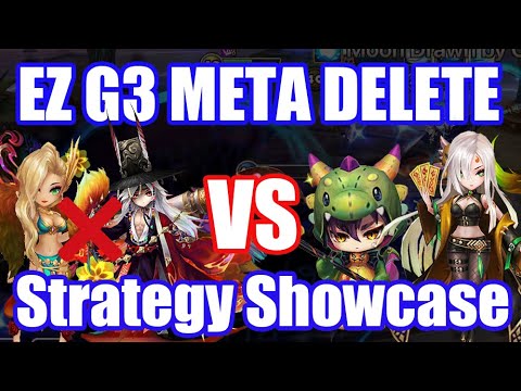 Strategy Showcase: EAZY META G3 PLAYERS DELETE(Seara, Jeogun VS Leo, Giou)【Summoners War RTA】