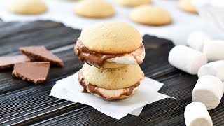 БАНАНОВОЕ печенье с шоколадом и МАРШМЕЛЛОУ ☆ Banana S’more Cookies