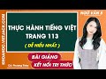 Thực hành tiếng việt trang 113 - Ngữ văn lớp 8 | Kết nối tri thức