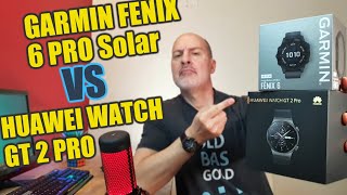 أوجة التشابة بين ساعة هواوي جي تي 2 برو وساعة جارمن فينكس 6 برو طاقة شمسية