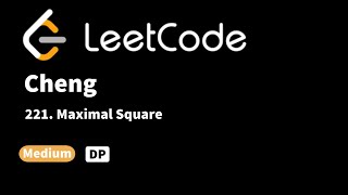 YouTube video 'LeetCode 221. Maximal Square'