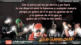 Farruko feat Ñenjo Nova & Jory - Que Quieres de Mi con Letra Reggaeton 2011