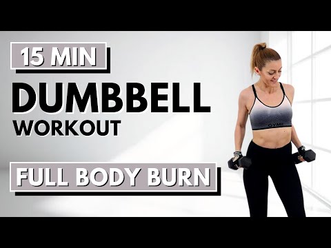 🔥15 Min Dumbbell Workout🔥Full Body Strength & Conditioning🔥ALL STANDING🔥NO JUMPING🔥NO REPEAT🔥