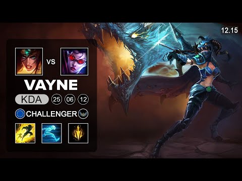 Vayne vs Sivir ADC - EUW Challenger - Patch 12.15 Season 12