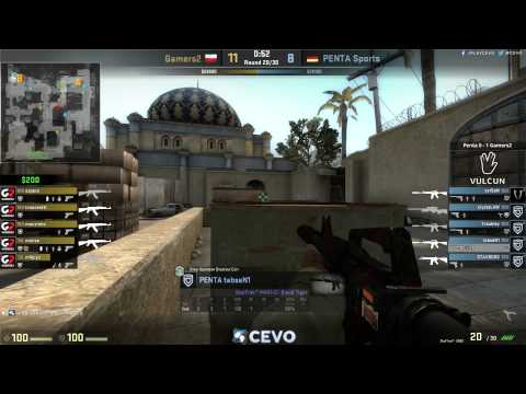 PENTA vs Gamers2 Game 2 (CEVO-P CS:GO Season 7) - Helium & m3ss