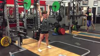 Reverse Grip Overhead Barbell Press exercise video thumbnail