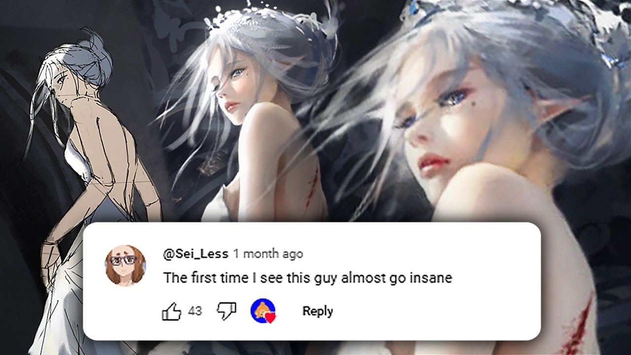 I tried painting like WLOP... and slowly lost my mind