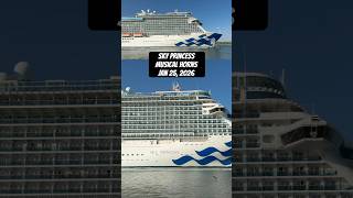 Amazing Musical Cruise Ship Horns from Sky Princess! Guess the song 🧐