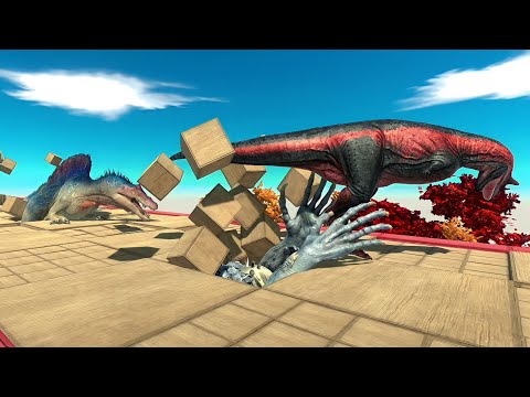 Dinosaurs Race on Scourge Hole - Animal Revolt Battle Simulator