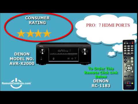Review Denon Home Theater Receiver With Apple Airplay 7.1 Channel  - AVR-X2000