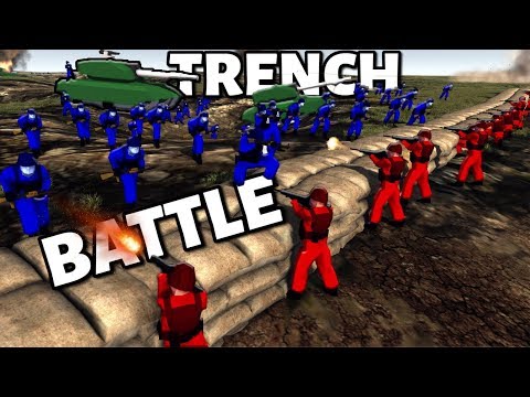 New Ravenfield RTS mod ! Epic WW1 Trench Vs Trench map - Who will win?