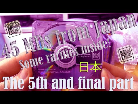 Unboxing 45 MDs (minidiscs) from the Japanese Domestic Market - the 5th and final part!