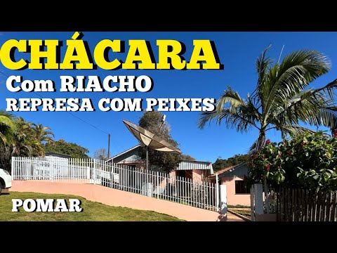 CHÁCARA (VENDIDO) COM REPRESA E PEIXES RIACHO CASA COM MÓVEIS PLANEJADOS COMPLETA R$359mil
