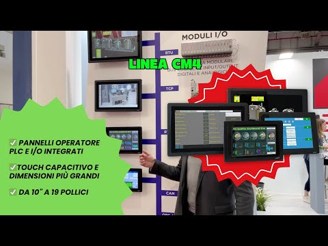 Nuovi Panel PC industriali - Linea CM4 - integrano PLC, HMI e I/O in un unico dispositivo compatto