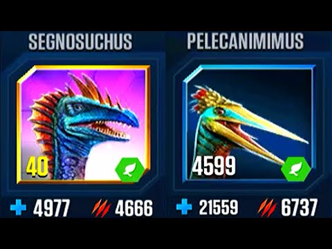 SEGNOSUCHUS VS PELECANIMIMUS | JURASSIC WORLD THE GAME