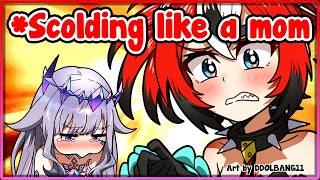 [ENG SUB/Hololive] Bae starts scolding Biboo when she found out she's not eating properly