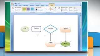 How to create a Flow Chart in Microsoft® Word 2007