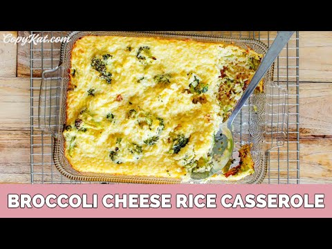 Broccoli Cheese Rice Casserole