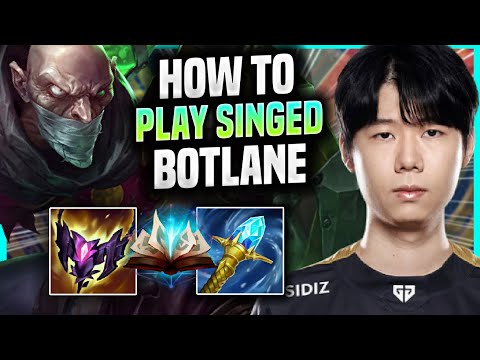 LEARN HOW TO PLAY SINGED BOT LIKE A PRO! - GEN.G Lehends Plays Singed Bot vs Zeri! | Season 2022