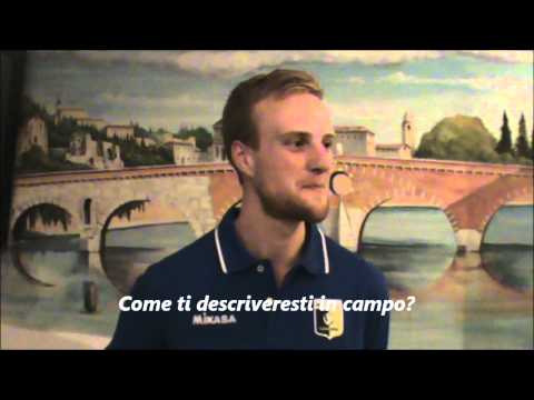 www.bluvolleyverona.it - Le prime parole di Harrison Peacock in gialloblù