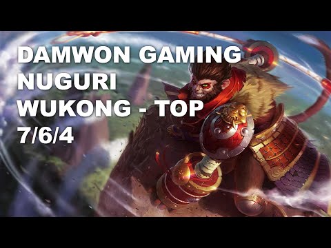 DAMWON Gaming Nuguri Top Wukong vs Aatrox - KR Master Patch 10.9