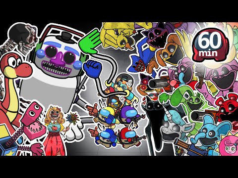 Poppy Playtime All Stories  (SMILING CRITTERS) COMPLETE EDITION I AMONG US ANIMATION