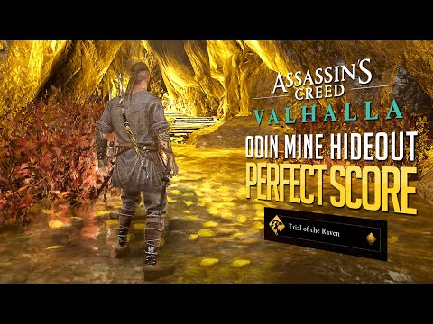 Trial of the Raven (PERFECT SCORE GOLD) Odin Mine Hideout Mastery Challenge - AC Valhalla